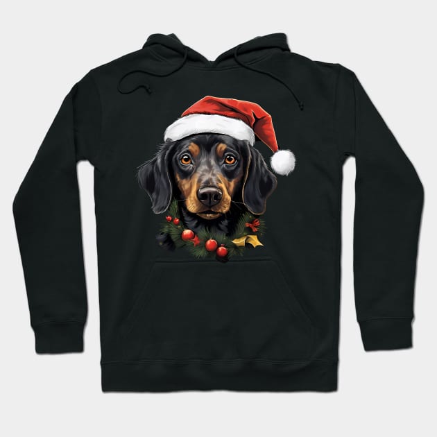 Christmas Dog - Funny Ugly Xmas Ugly Christmas Hoodie by fromherotozero